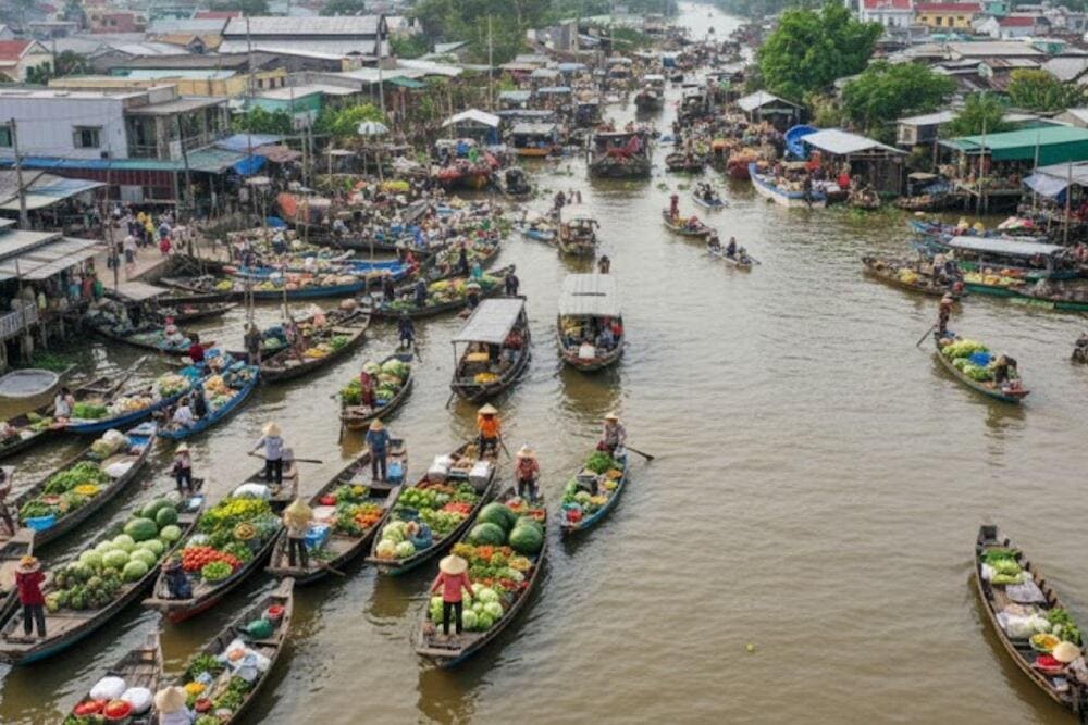 Nga Bay Floating Market offers a wide range of goods